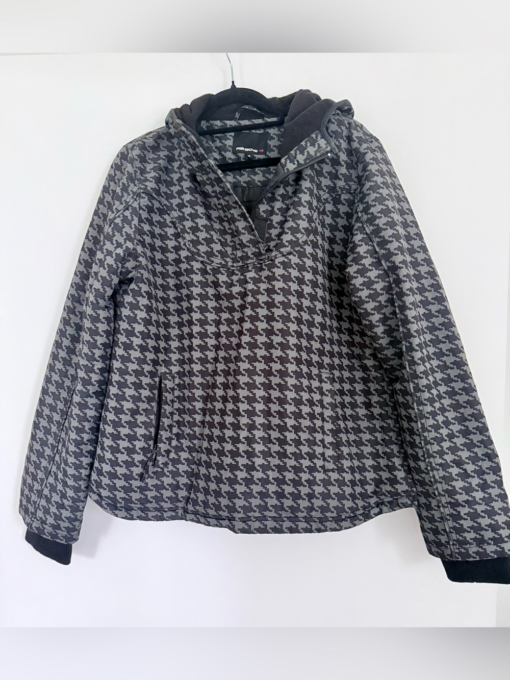 Fishbone Houndstooth Ski Snowboard Jacket Size M